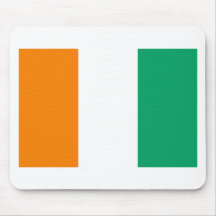 Ivory Coast Flag Mousepads