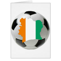 Ivory Coast soccer Greeting Card