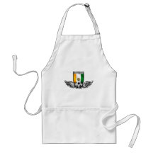 Ivory Coast Winged Les Elephants fans shield Aprons