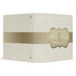 Ivory & Gold Wedding Planner/Album Vinyl Binders