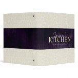 Ivory Lace with Ribbon Recipe Binder