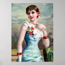 IVORY ON FLOWERS ( mid XIX century) Print