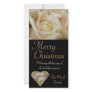Ivory Rose Holiday Card Custom Photo Card