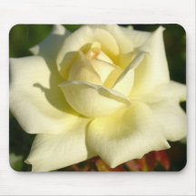 Ivory Rose Mouse Pad