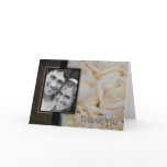 ivory rose Thank you card
