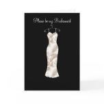 Ivory satin frock, Please be my Bridesmaid