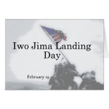 Iwo Jima Landing Day February 19 Card