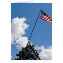 Iwo Jima Memorial Monument Greeting Cards