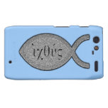 IXOYE Christian Fish Symbol - Stone Effect Motorola Droid RAZR Case