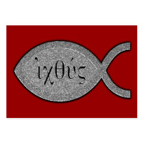 IXOYE Fish - Stone Effect Tract Card /