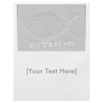 IXTHUS Symbol - Silver Plaque oblong Flyer