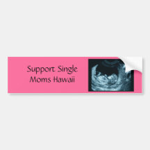 j0385802, Support Single Moms Hawaii Bumper Stickers