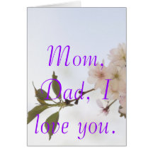 j0430510,         Mom, Dad, I love you. Greeting Cards