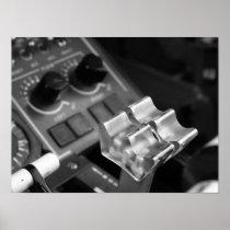 J41 Levers B&W Poster