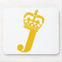 J - Letter - Name Mouse Mat