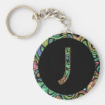 J Monogram Key Chain