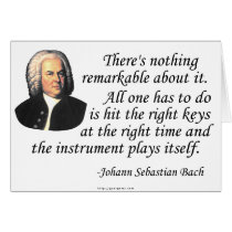 J.S. Bach on Playing Greeting Cards