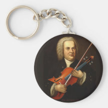 J.S. Bach with a Viola Key Chains