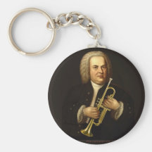 J.S. Bach with Trumpet Keychains