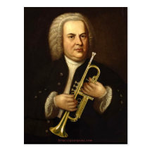 J.S. Bach with Trumpet Postcards