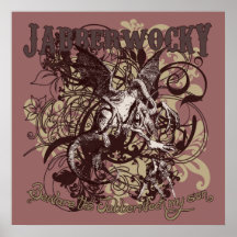 Jabberwocky Carnivale Style Poster