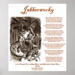 Jabberwocky (Lewis Carroll Through Looking Glass) Posters