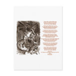 Jabberwocky Poem by Lewis Carroll postcards