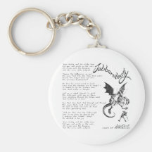 Jabberwocky Poem Key Chain