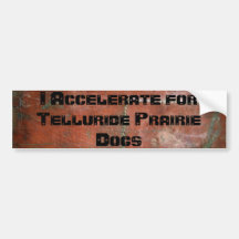 J'accélère pour des chiens de Prarie de tellurure Adhésif Pour Voiture