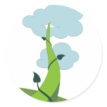Jack and the Beanstalk Round Sticker