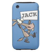 JACK ASS JACKASS DONKEY CARTOON TOUGH IPHONE 3 CASES