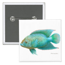 Jack Dempsey Cichlid Pin