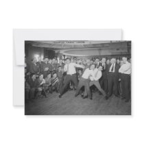 Jack Dempsey Mock Fighting Against Harry Houdini Custom Announcement