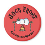 Jack Frost Roasting Fridge Magnet
