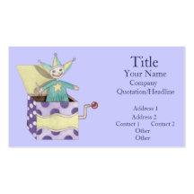 Jack-in-the-Box - Traditional Toys (pastel) Business Cards