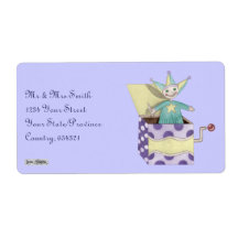 Jack-in-the-Box - Traditional Toys (pastel) Custom Shipping Label