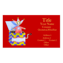Jack-in-the-Box - Traditional Toys (Primary...) Business Card Template