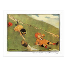 Jack & Jill Nursery Rhyme - Postcard