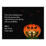Jack o Lantern and Scarecrow Halloween Invitation