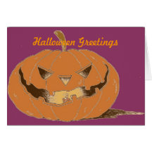 Jack o' Lantern Card