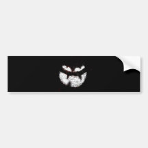 Jack O' Lantern Face Bumper Stickers