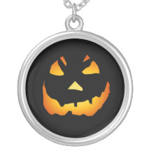 Jack-o-Lantern Face: Halloween: Necklace