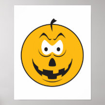 Jack-O-Lantern Smiley Face Posters