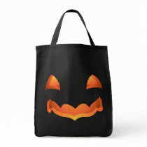 Jack-o-lantern Tote Bag Halloween Pumpkin Bag