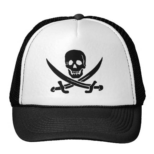 Jack Rackham-Black Trucker Hat