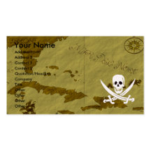 Jack Rackham Map #12 Business Card Templates