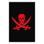 Jack Rackham- Red Custom Stationery