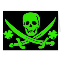 Jack Rackham-Shamrock Greeting Cards