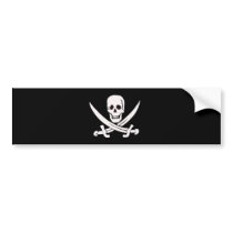 Jack Rackham-White Bumper Stickers
