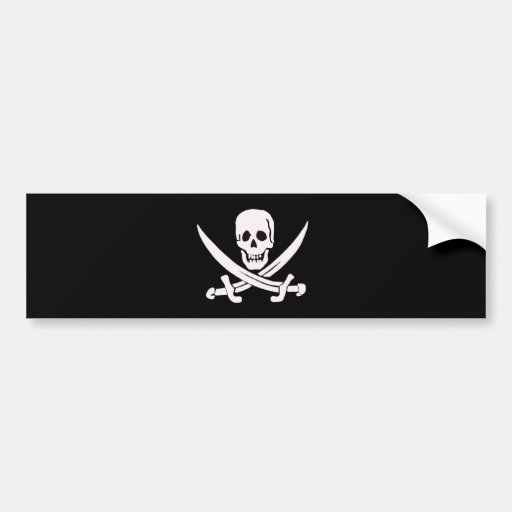 Jack Rackham-White Bumper Stickers